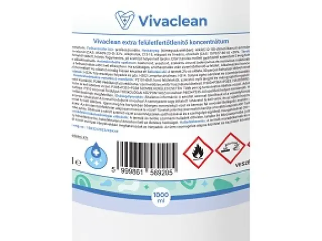Vivaclean extra felületfertőtlenítő koncentrátum 1000 ml