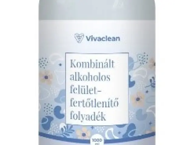 Vivaclean kombinált alkoholos felületfertőtlenítő folyadék 1000 ml
