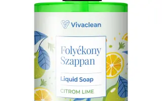 Vivaclean folyékony szappan citrom-lime illat 500 ml 1