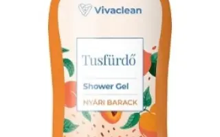 Vivaclean tusfürdő nyári barack illat 500 ml 1
