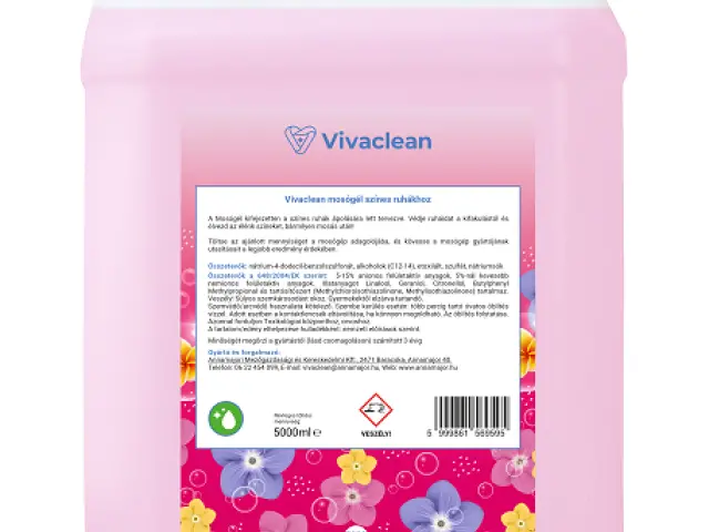 Vivaclean mosógél színes ruhákhoz 5000 ml