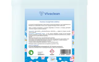 Vivaclean mosógél fehér ruhákhoz 5000 ml 1